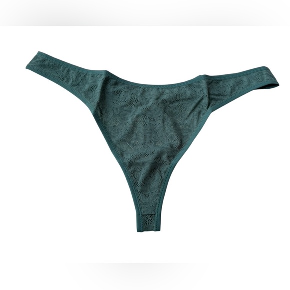 NWT Eberjey Women’s Soft Stretch Lace Thong in Agave in size XL - Picture 3 of 6